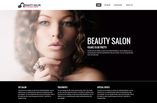 Beauity salon template Beauity salon template